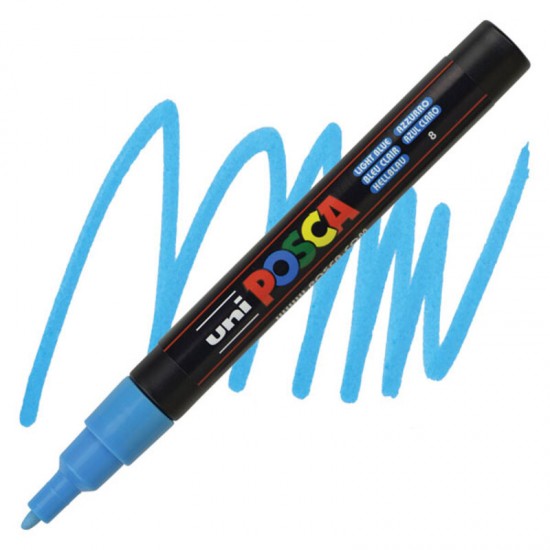 ΜΑΡΚΑΔΟΡΟΣ POSCA PC-3M ΑΝΟΙΚΤΟ ΜΠΛΕ